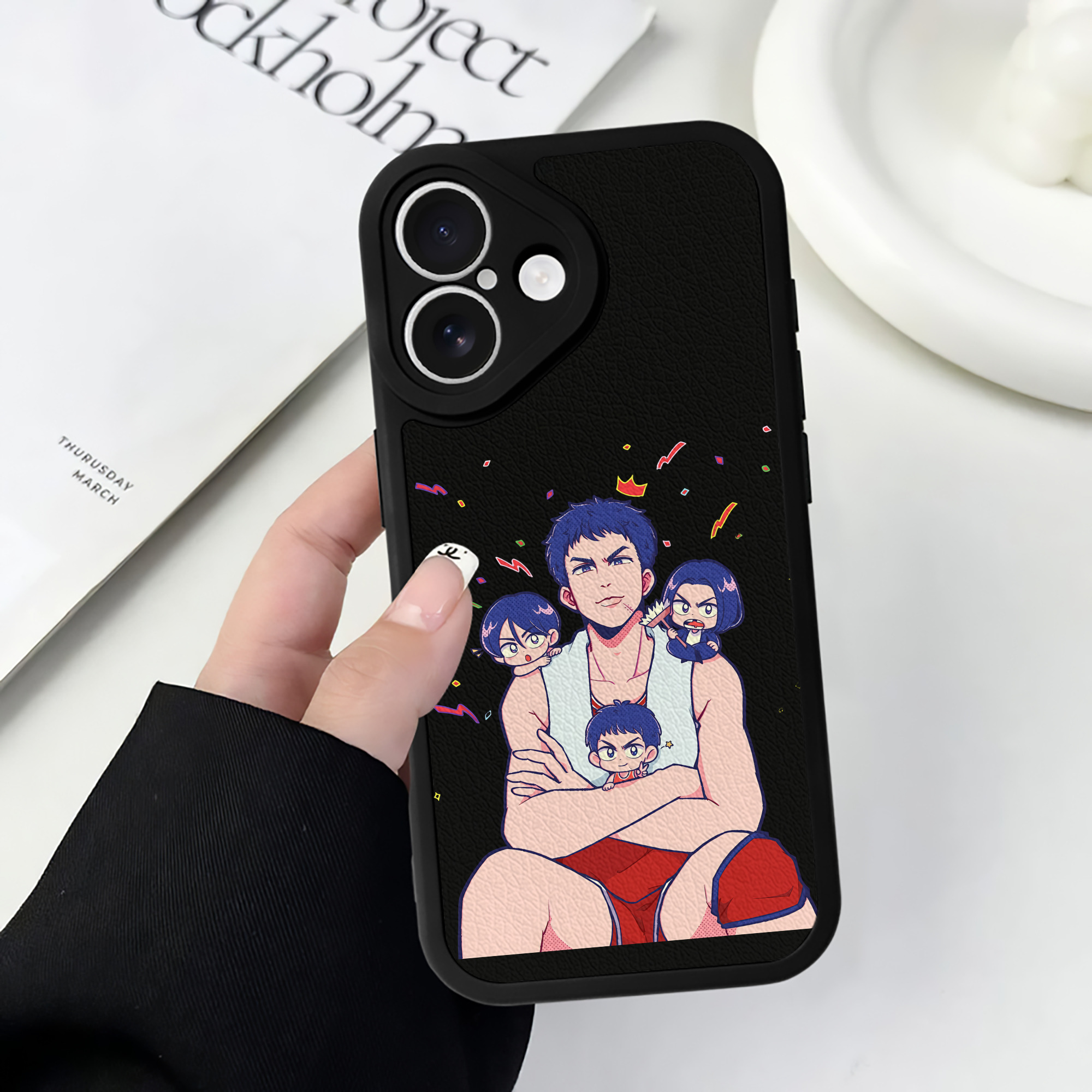 （画像用） SLAM DUNK／スラムダンク 【iPhone 16シリーズ対応】シリコンスマホケース（レザー調） 材質：シリコン